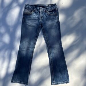 Miss Me Womens Bootcut Jeans Size 30 Medium Wash